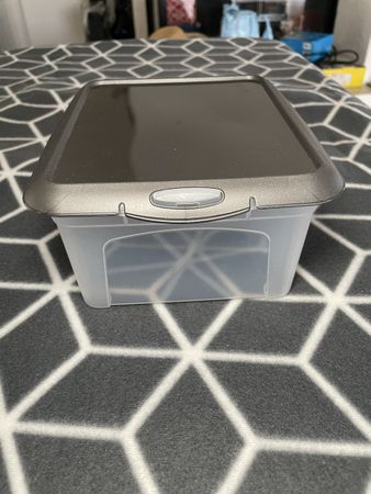 Aufbewahrungsbox Transparent - grau