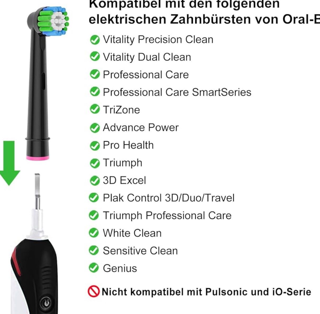 Oral B Cura dei denti: Oral-B Aufsteckbürsten, 16 Stk. - Neu – Nuovo e nell'imballaggio originale da Suhr venduto da SchnapperCH 2