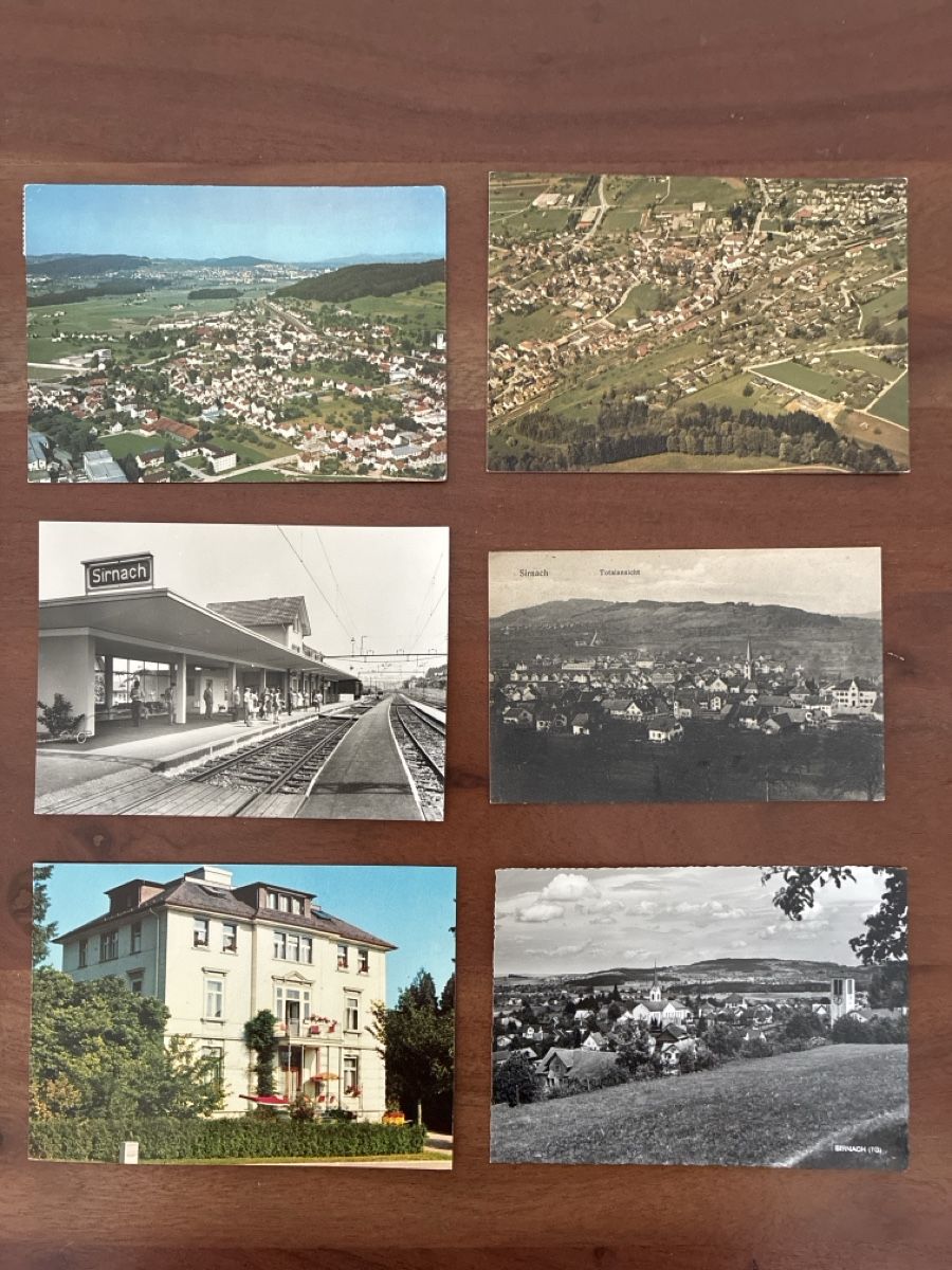 Cartoline postali: 10 Ansichtskarten Schweiz von Sirnach TG – Usato da Oftringen venduto da Cla.vD.74
