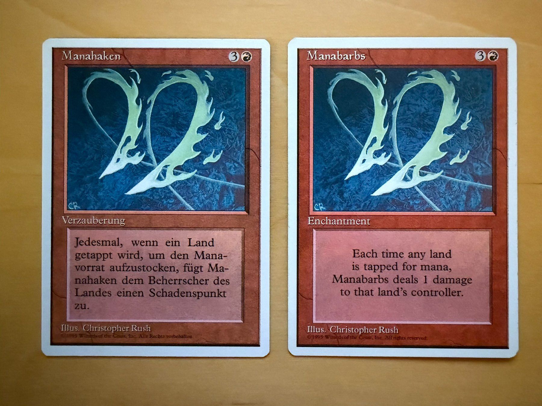 Magic The Gathering Carte collezionabili: 2x Manahaken // Manabarbs // 4th Edition // Magic – Usato da Binz venduto da Tempelritter