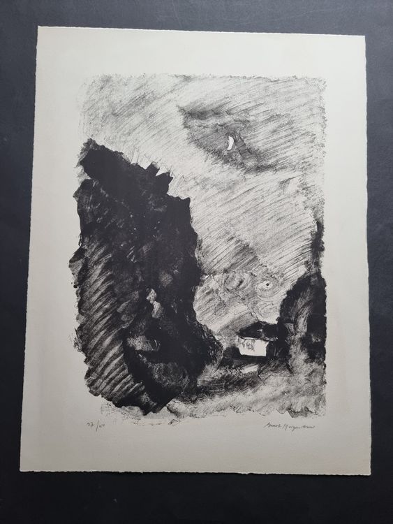 ERNST MORGENTHALER LITHOGRAPHIE SIGNIERT NUMMERIERT 2