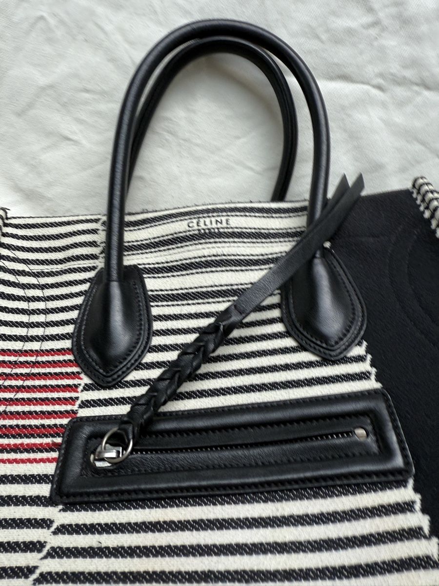 Celine Taschen für Damen: Céline Cabas Phantom Bag, Streifenmuster, Top Zustand! – Gebraucht aus Küsnacht ZH von divarocci 1