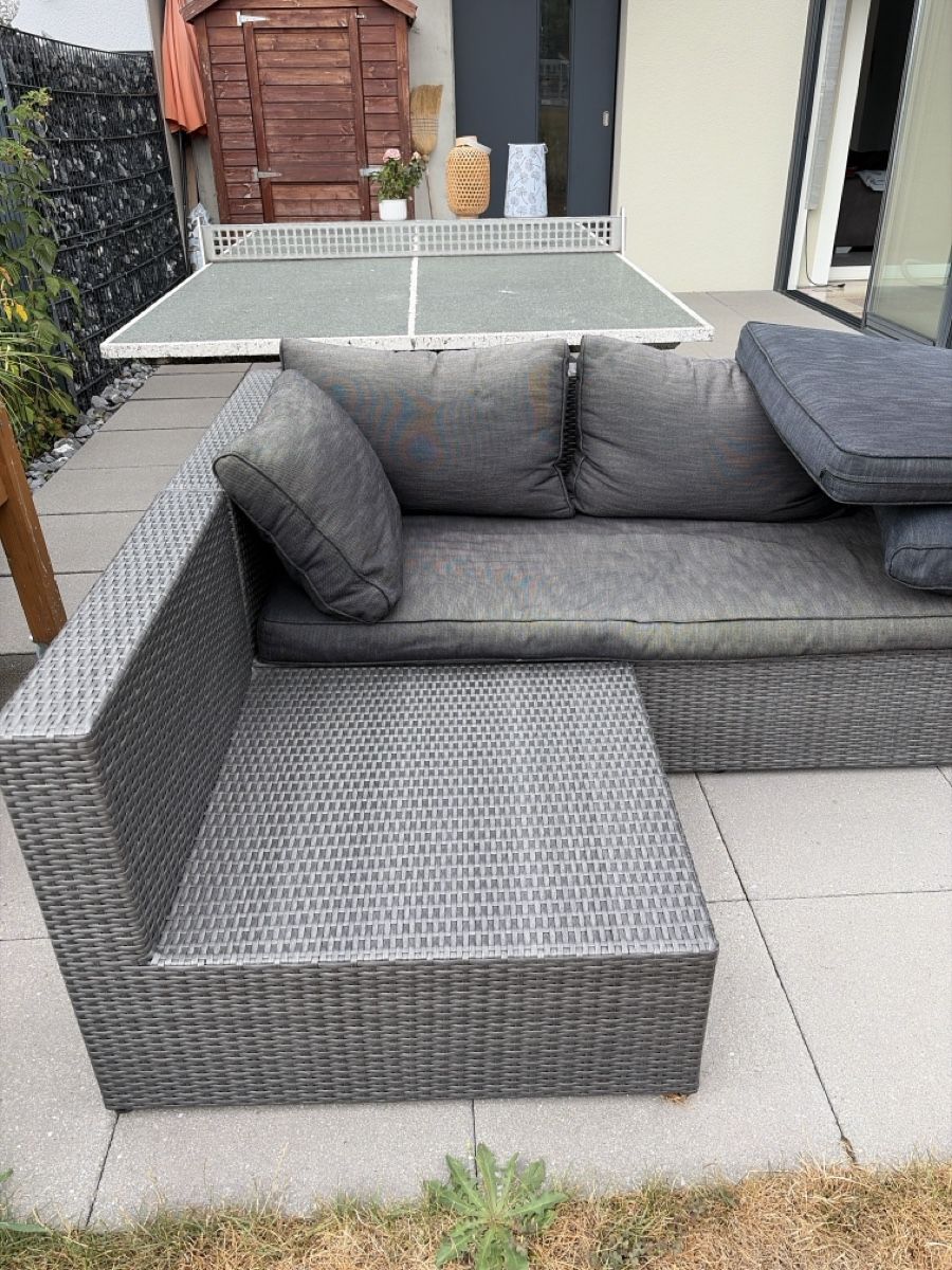 Sofas: Garten Loungemöbel Rattanoptik anthrazit  – Gebraucht aus Schöftland von nevio74 2