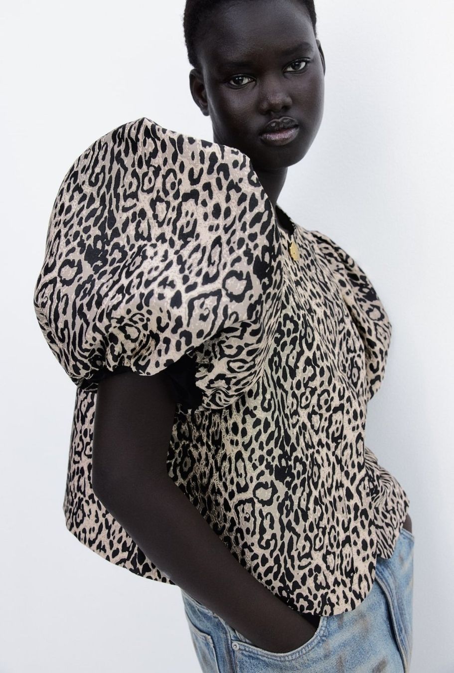 H&M Camicette: HM - Bluse mit Ballonärmeln – Usato da Zürich venduto da Nala2811 2