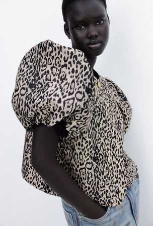 HM - Bluse mit Ballonärmeln