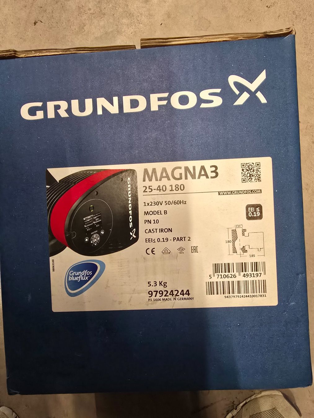 Grundfos Riscaldamento: Umwälzpumpe Magna3 – Nuovo e nell'imballaggio originale da Feuerthalen venduto da Vanhut