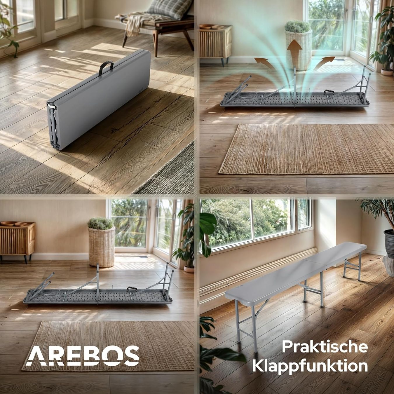 Panchine: Sitzbank 2er Set | Schwarz – Nuovo (secondo la descrizione) da Nebikon venduto da warendiscount 5