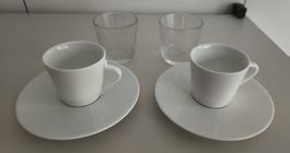 Espressotassen im Set mit Wasserglas von Nesspresso
