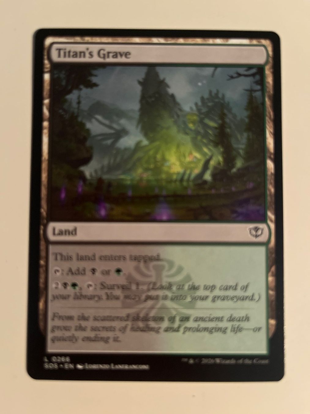 Magic The Gathering Carte collezionabili: 1 x Titan's Grave - Magic: The Gathering - MtG – Usato da Kriens venduto da Shadi1980