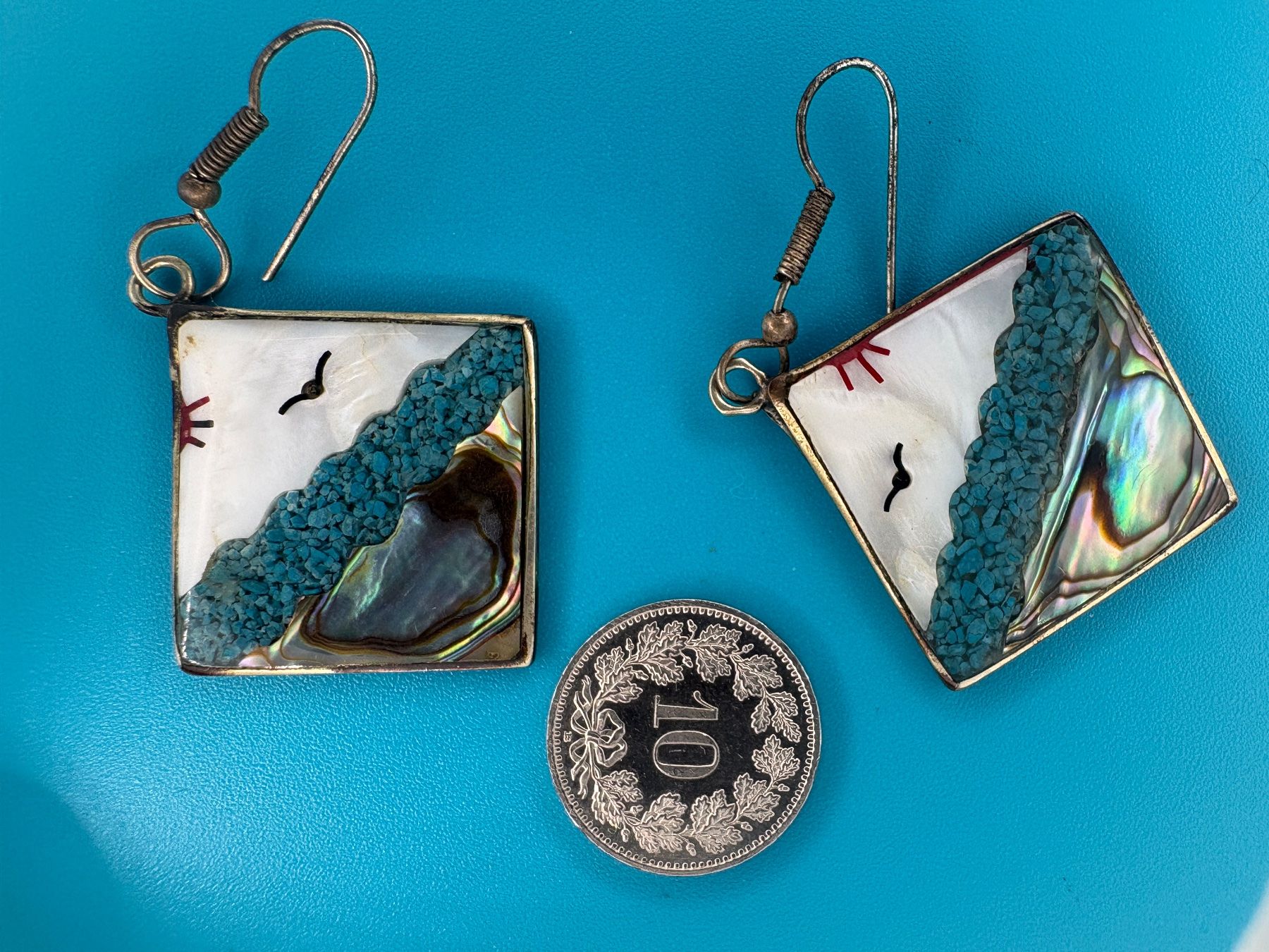 Orecchini pendenti & Orecchini a lobo: Vintage Ohrringe Mexico Alpaca – Usato da Elgg venduto da Jo_Naj 3