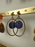 Handgemachte Galaxy-Ohrringe aus Resin 