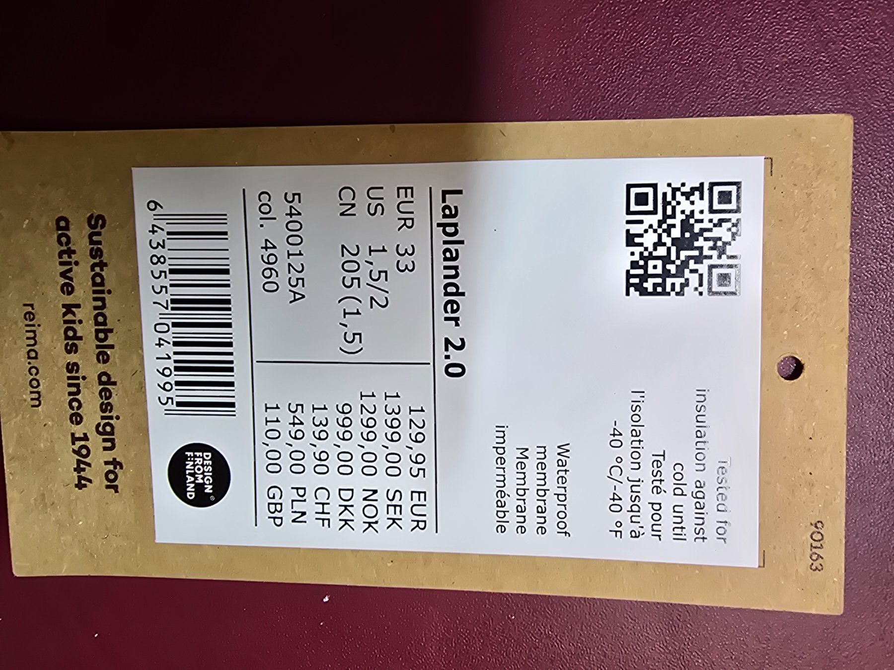 Reima Scarpe per ragazze: Reima Winterschuhe Laplander Gr. 33 top Zustand – Usato da Büttikon AG venduto da Amineah 7