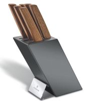 Victorinox Swiss Modern Messerblock 6-teilig Nussbaum Neu