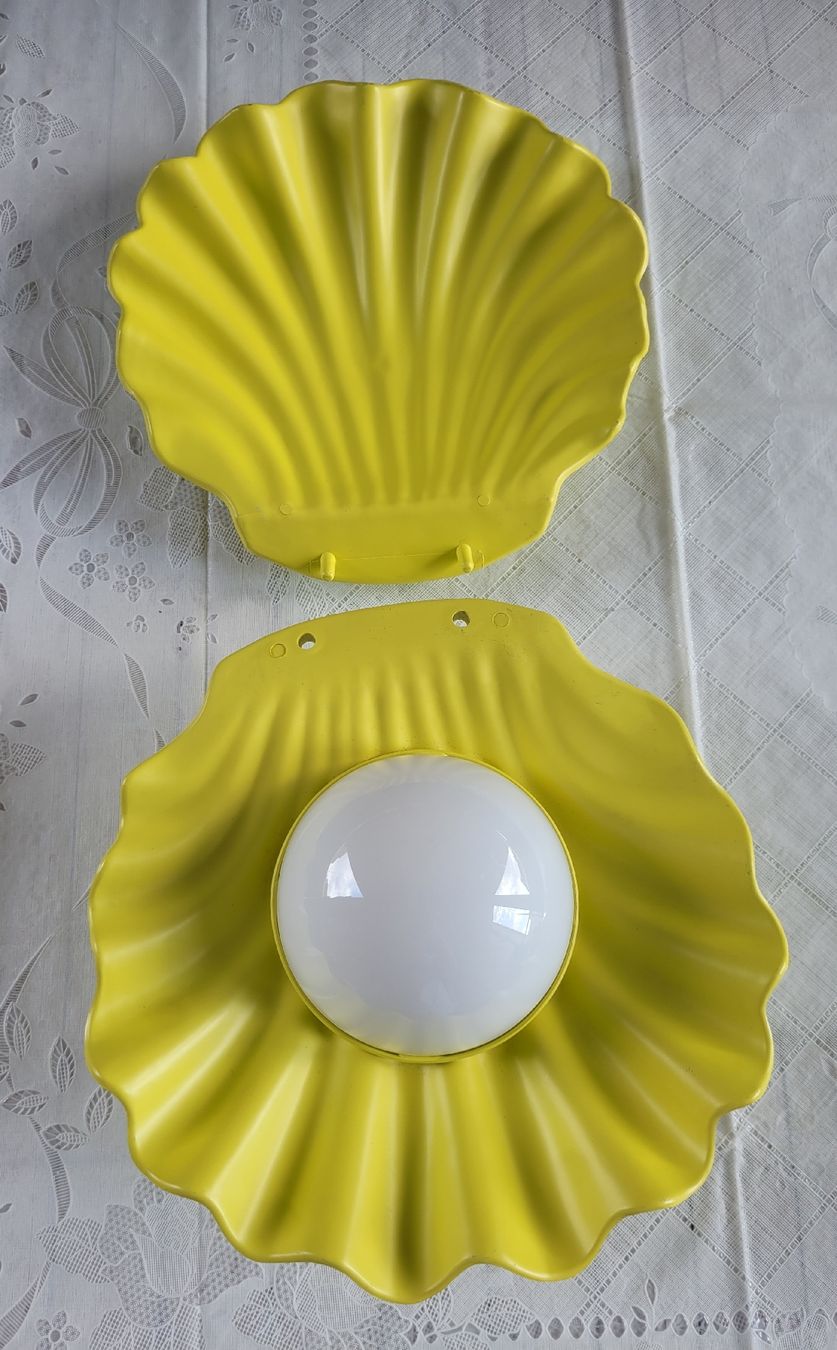 Lampen: Original 80er Jahre Muschellampe mit Farbwechsler – Gebraucht aus Buttikon SZ von Renco 3