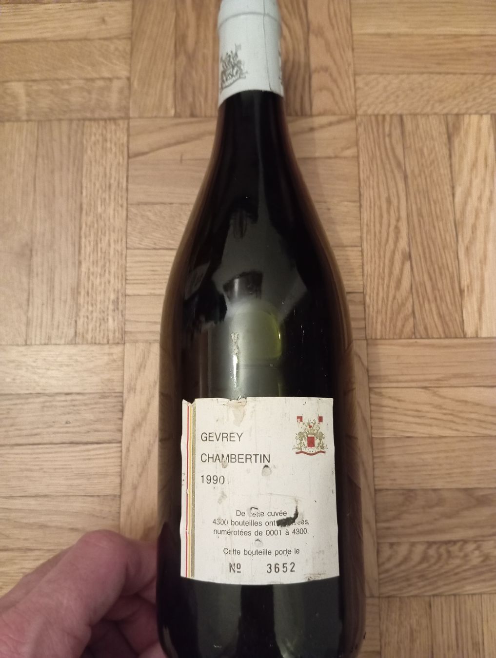 Vino: Gevrey-Chambertin 1990 - Vin Rouge d'Exception - Cave 55 ans – Usato da Sion venduto da norns 1