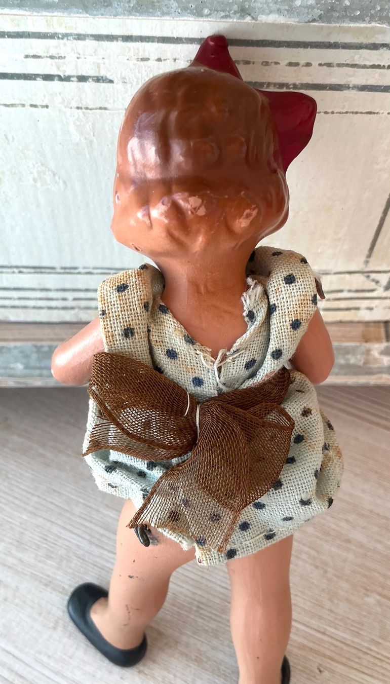 Bambole: ANTIKES PÜPPCHEN MIT ORIGINAL KLEIDCHEN – Usato da Zell LU venduto da Silvermemory 2