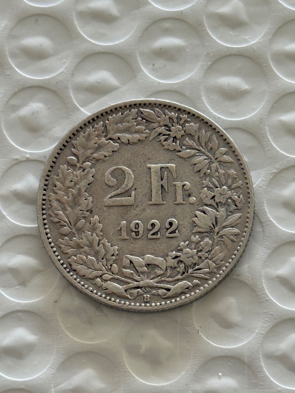 Tutti le monete: 2 Franken 1922  schöne Erhaltung – Usato da Wallisellen venduto da SWISS_SILVER1 1