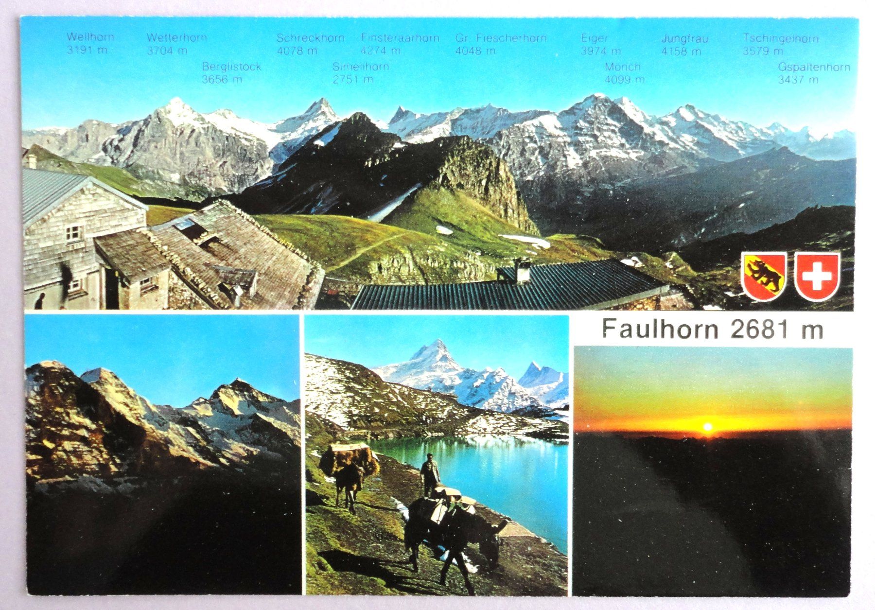 Cartoline postali: Faulhorn 2681 m, B.O. – Usato da Fétigny venduto da Billy2miny