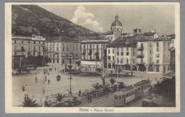 1927, COMO, TRAM IN PIAZZA CAVOUR