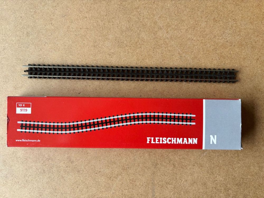 Fleischmann 9119 ZAHNSTANGENGLEIS 222 Mm (Neu Und Originalverpackt) In - Foto 12