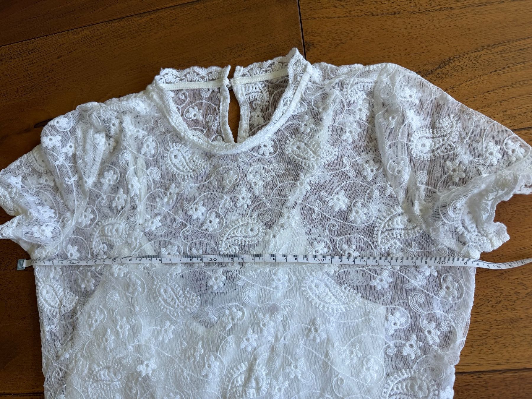 Morgan Top: Top in pizzo bianco, Morgan – Usato da Cademario venduto da Iby_30 4