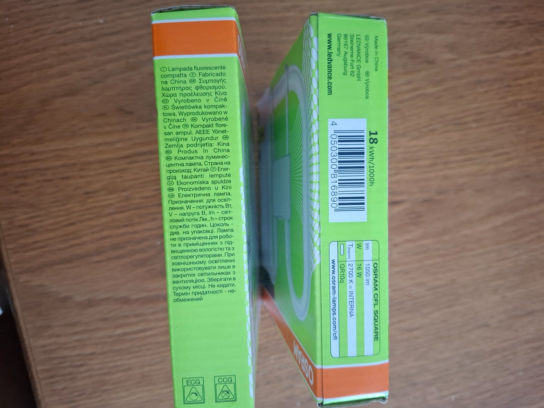 Osram Lampes: OSRAM CFL SQUARE GR10q 16W 1050lm neu – Neuf avec emballage d'origine à Kaltbrunn par PoleDanceFeldbachZH 1