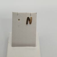 Echt 14K Gold - Einzel Ohrstecker-N