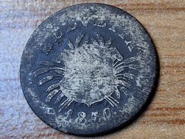 5 Rappen 1850 BB - Billon - 1. Jahrgang!