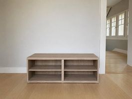 IKEA BESTÅ  Banc TV 120×40×40 cm  Effet chêne blanchi