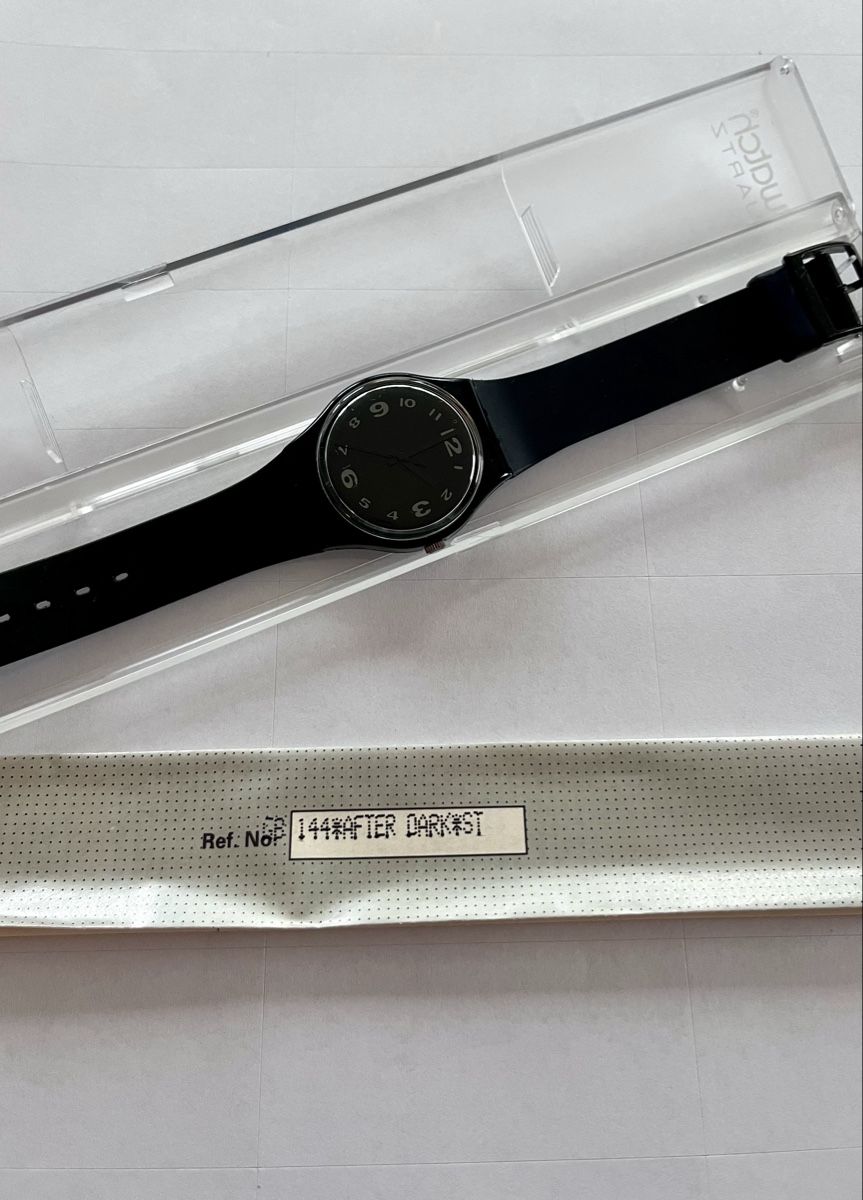 Swatch Orologi: Swatch Vintage Uhr "After Dark" 1991 – Usato da Wädenswil venduto da melleidl 4