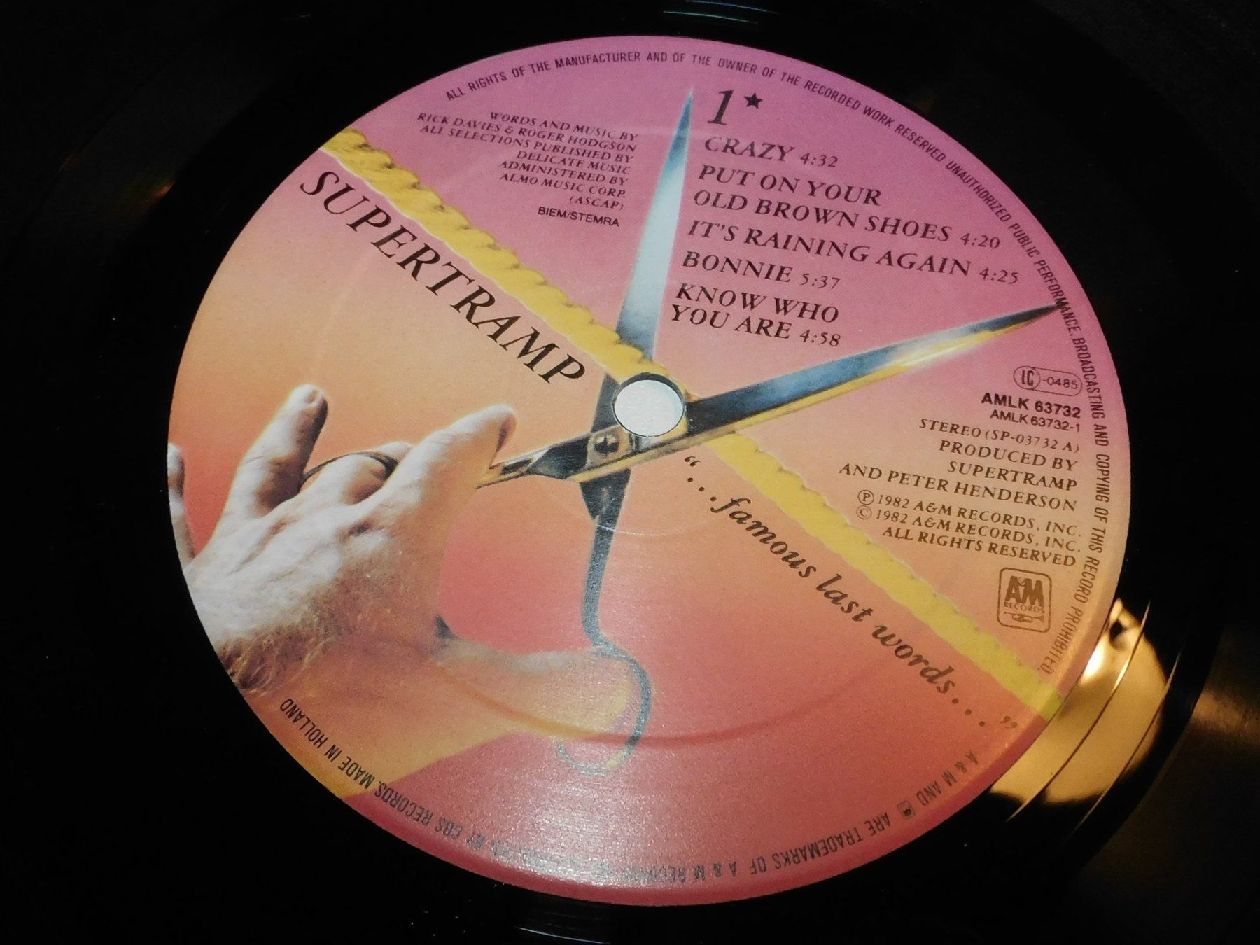 Schallplatten: LP - 1992  -  Supertramp Famous last Words -     LP – Gebraucht aus Sursee von 76 2