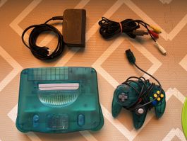Nintendo 64 clear blue + expansion pack