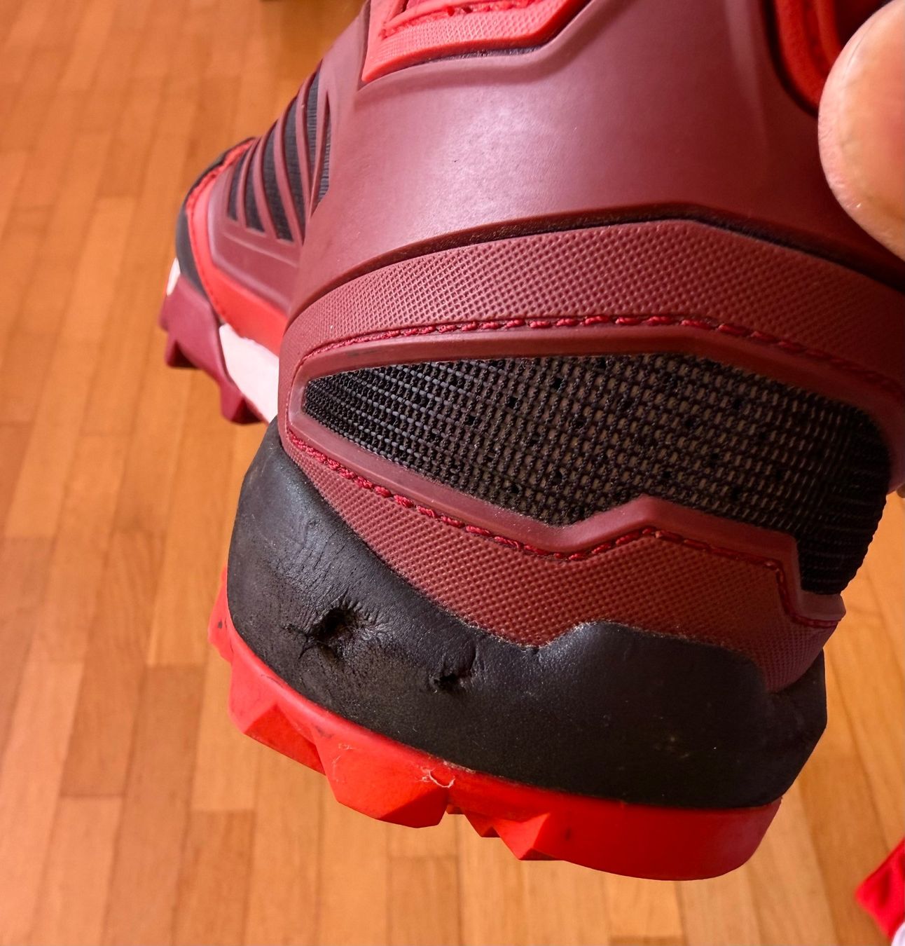 Herrenschuhe: Fahrrad Schuhe Rockrider Rot – Gebraucht aus Dübendorf von Platino1 5