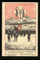 Schweizer Soldaten, Grenzbesetzung 1914