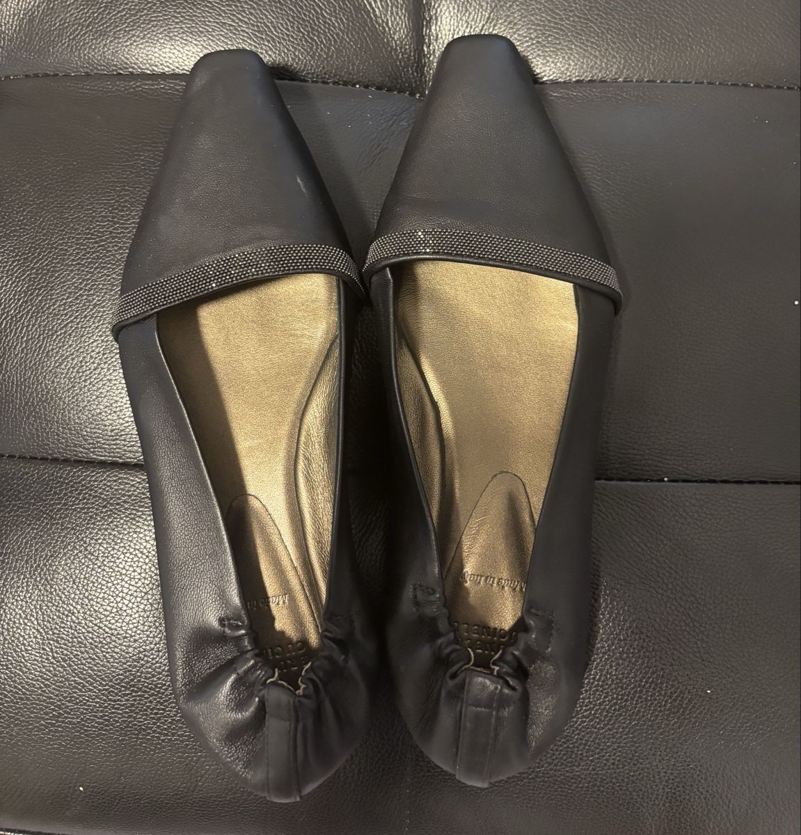 Brunello Cucinelli Scarpe da donna: Brunello Cucinelli Black Ballerinas – Usato da Chur venduto da Cuteclothes7k 1