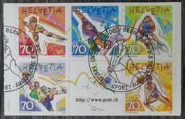 TR15 Bloc Timbre Suisse Oblitere 1998