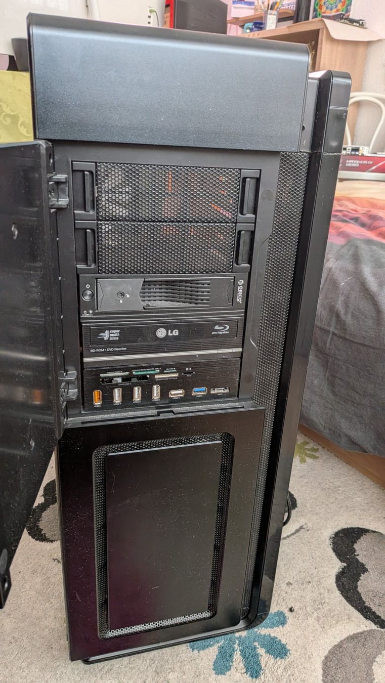 Phanteks Custodie: Phanteks Enthoo Luxe Full-Tower Chassis ,  schwarz-orange – Usato da Brig venduto da Mike69 3