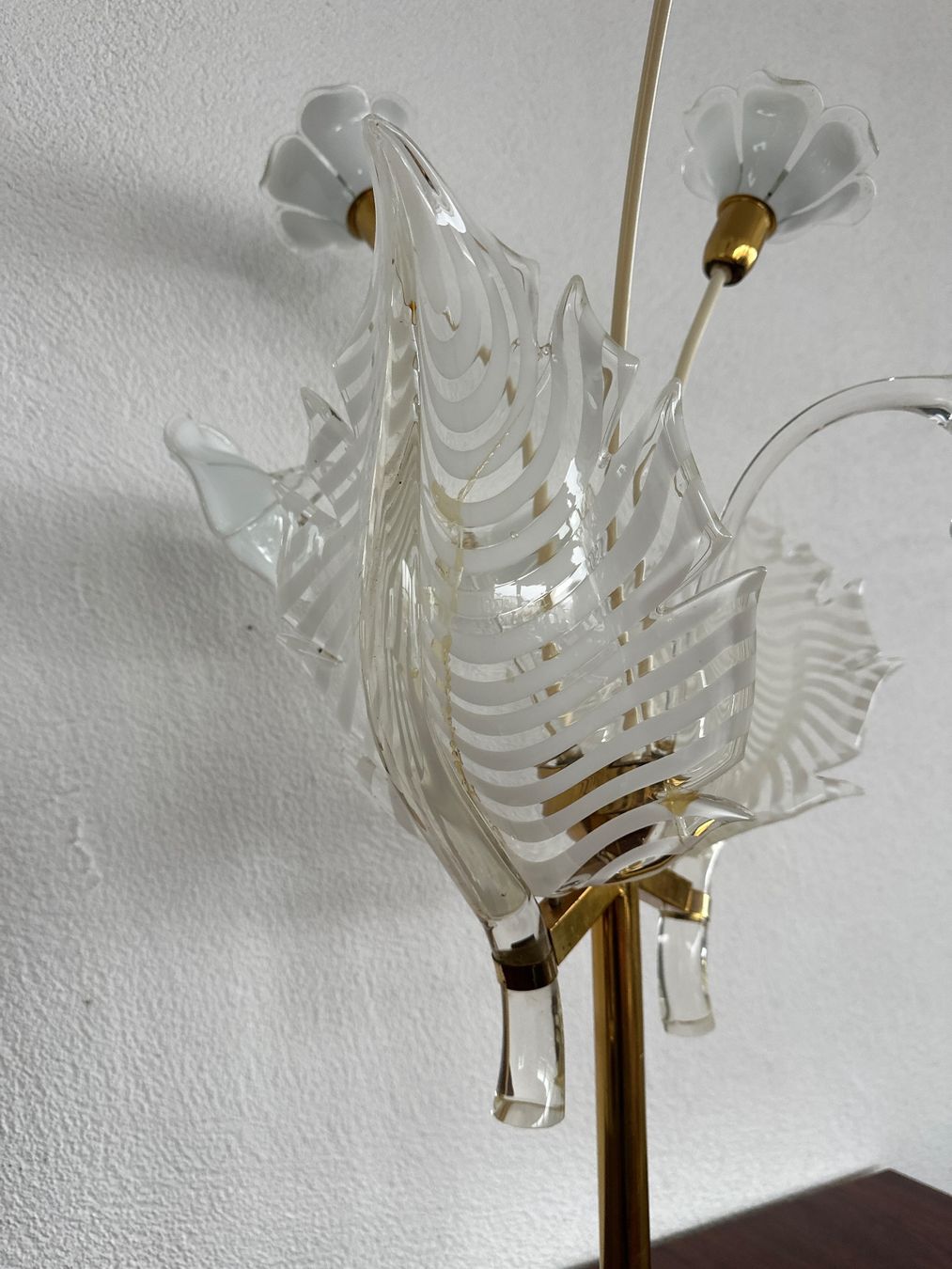 Lampade: grosse Murano / Acrylglas / Messing Tischlampe – Usato da Zürich venduto da frauflufelberg 5