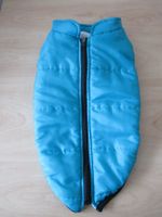 WARMER HUNDEMANTEL MIT FLEECEFUTTER TÜRKIS RÜCKENLÄNGE 39CM