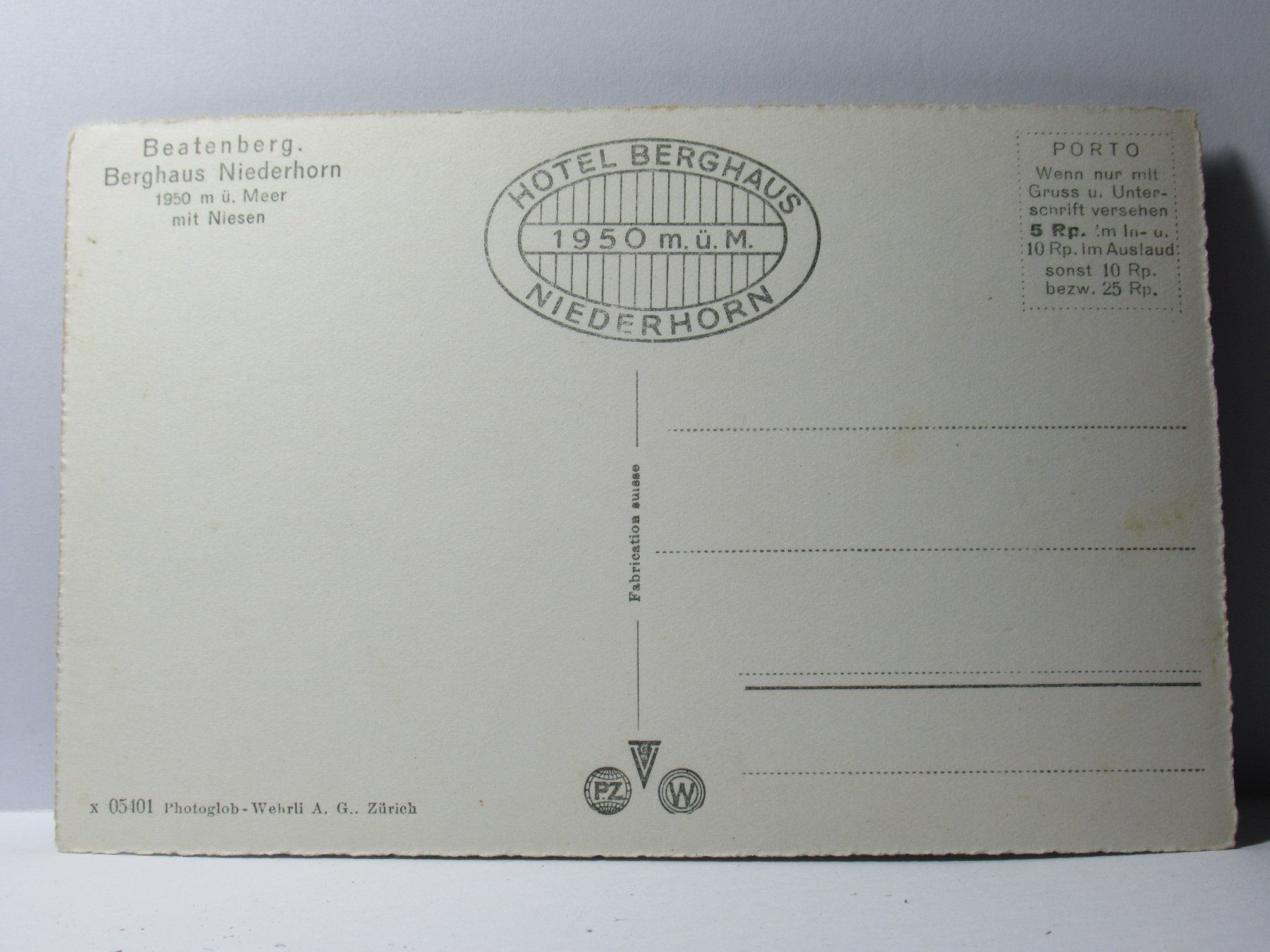 Ansichtskarten: Beatenberg , Berghaus Niederhorn , Sesselbahn – Neu (gemäss Beschreibung) aus Grenchen von Bluemchen1900 2
