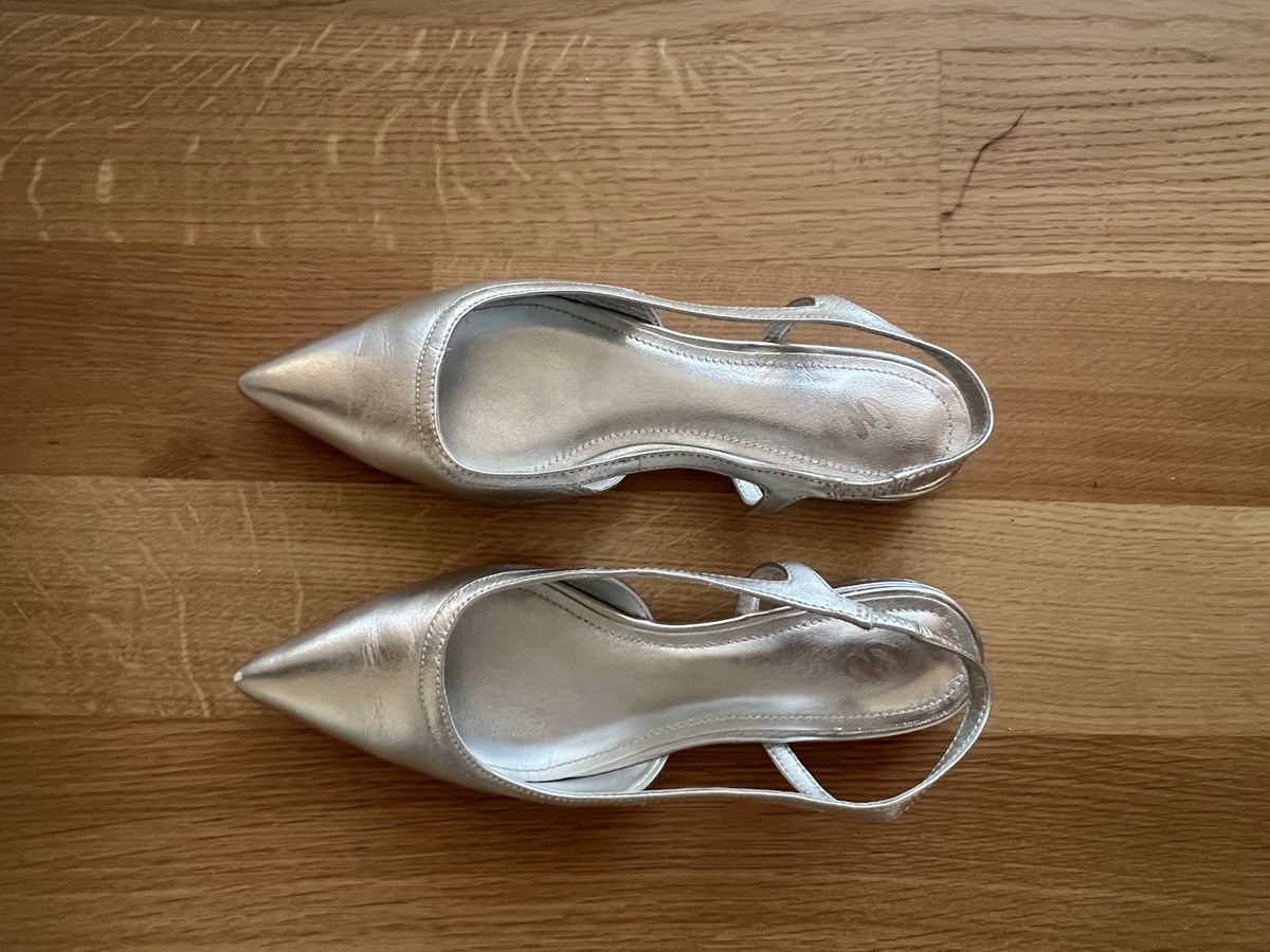 Damenschuhe: Slingback Silber Gr.36 – Gebraucht aus Zürich von giulina8