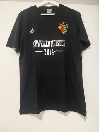 FC Basel T-Shirt Schweizer Meister 2014 Schwarz Grösse L