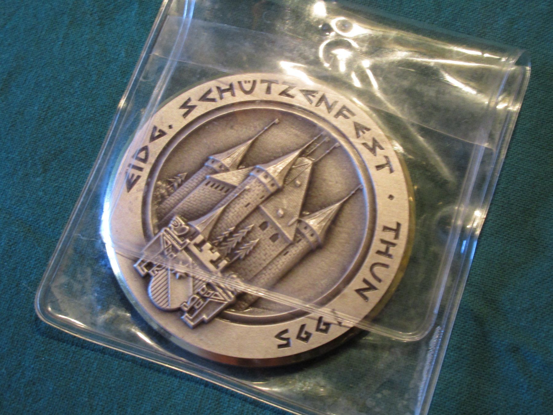 Schweizer Armee Stichwaffen: Medaille Eidg. Schützenfest Thun 1995 – Gebraucht aus Bowil von vifi01 5