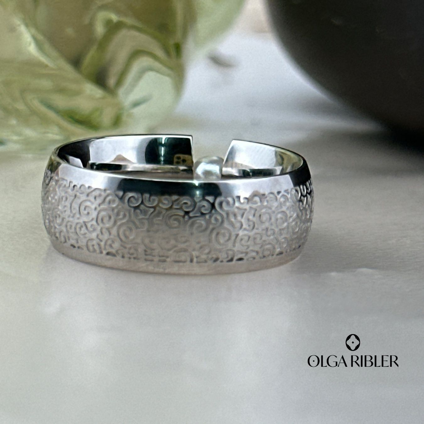 Olga Ribler Anelli: Edelstahl Perlen Ring Grösse 60 – Nuovo (secondo la descrizione) da Luzern venduto da Schmuckoutlet 3