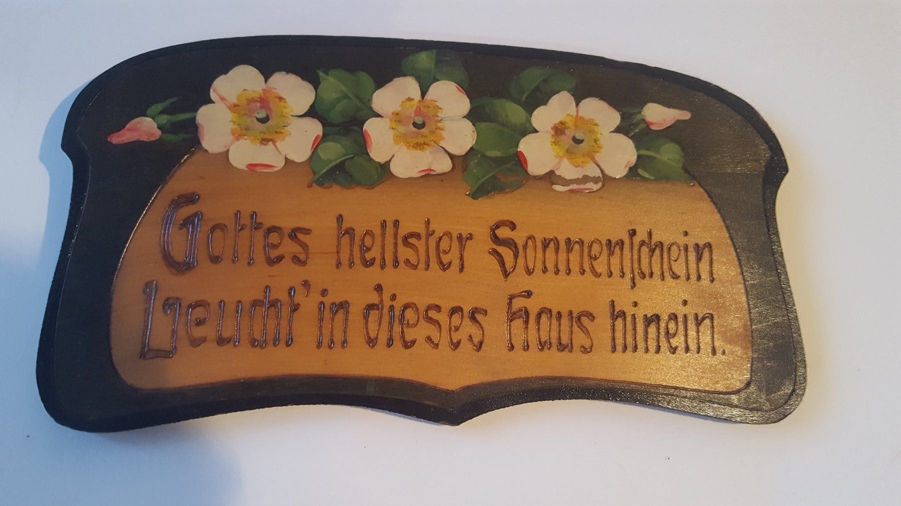 Foto & Immagini: Antikes Spruchbild mit Hausspruch – Usato da Remetschwil venduto da Privatflohmi