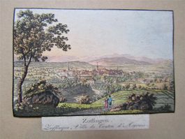 Zofingen Aquatinta altkoloriert