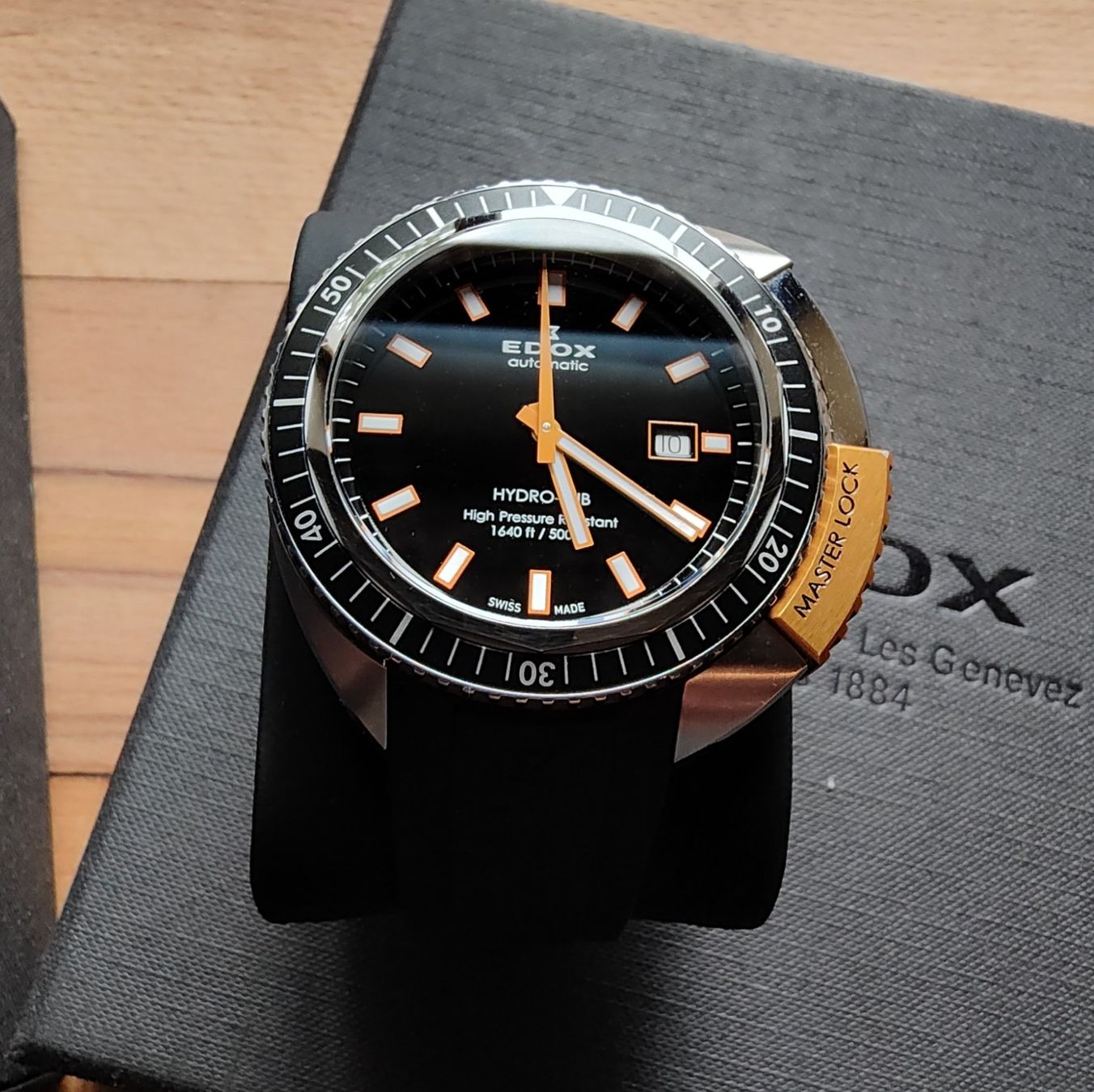 Edox Uhren: Edox Hydro-Sub Master Lock North Pole Edition – Gebraucht aus Basel von OnutWOODLAND