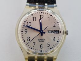 Swatch Uhr Gent "bleu Travail"  GK735, 1999, Top Zustand