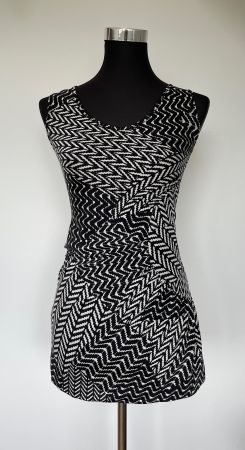Gerafftes elastisches Top - Minijupe-/rock