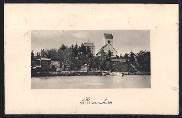 Cartes postales: AK Romanshorn, Uferpartie mit Kirche – D'occasion à Berlin par bartko-reher